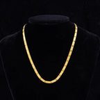 1pc Fashion Unisex Snake Chain Stainless Steel Jewelry Flat Snake Herringbone Chain Necklaces for Women Men New Trend