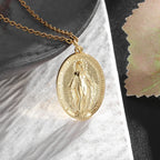Stainless Steel Christian Virgin Mary Pendant Our Lady of Guadalupe Necklace Women's Religious Lucky Amulet Jewelry Gift