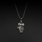 Crown Lion Steel Pendant European American Retro