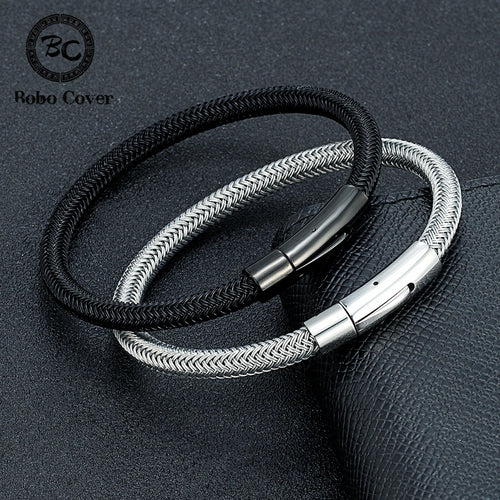 6MM Stainless Steel Rope Wire Bangle Bracelet