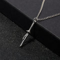 Anime Jujutsu Kaisen Fushiguro Toji Sword Necklace Spear of Tianri Knife Pendant Cosplay Necklaces For Unisex Choker