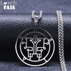 Demon Silver Pendant Seal Orias Women/men Satan