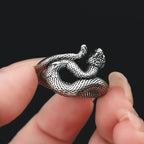 Snake Steel Ring Punk Animal Sliver Party