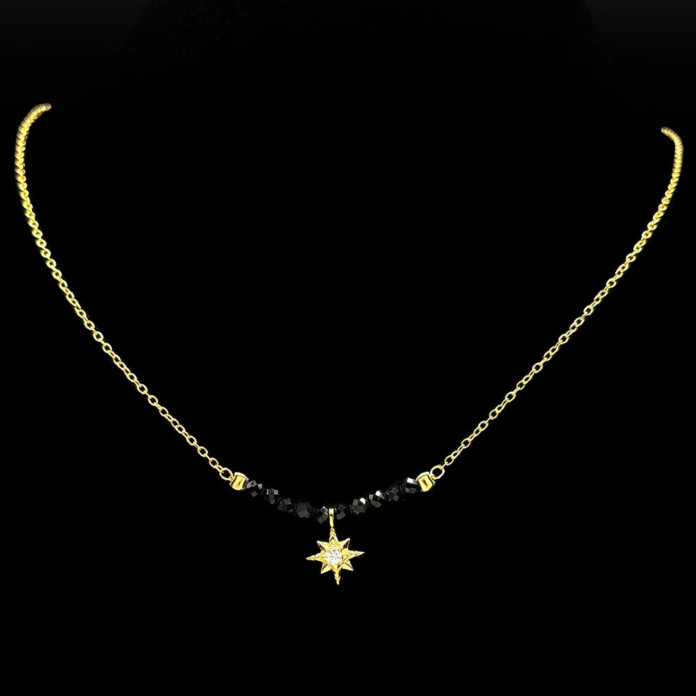 925 Silver Starburst Pendant — Silver