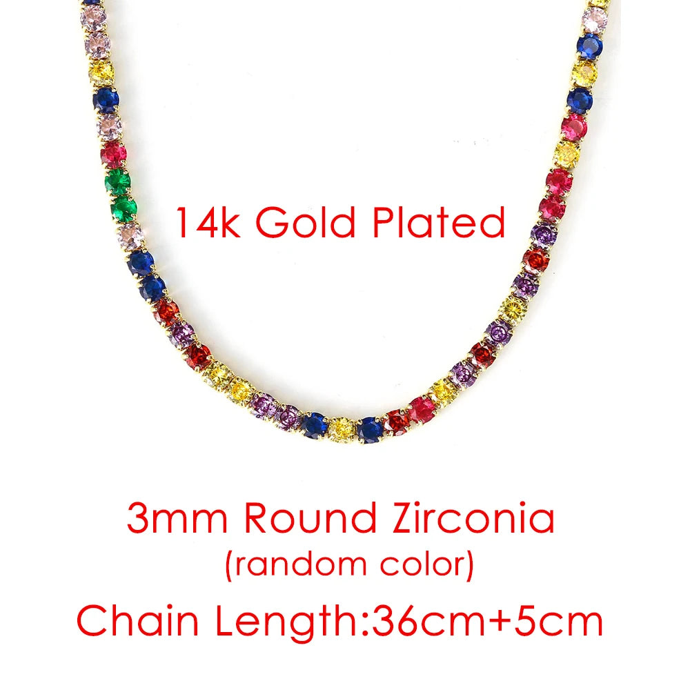 Iced Out Tennis Choker — Stainless Steel