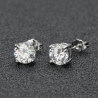 925 Silver VVS Moissanite Stud Earrings