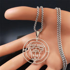 Demon Silver Pendant Vine Seal Satan Women/men