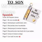 Openable Book Spanish Mi Campeón Son Necklace Mi Pequeña Estrella Daughter Necklaces My Little Star Choker Birthday