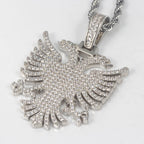 Iced Out Eagle Pendant — 925 Silver
