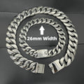 Stainless Steel 26/32mm Cuban Link Chain Necklace Hip Hop Punk Men's Chunky Waterproof Choker Jewelry SDA