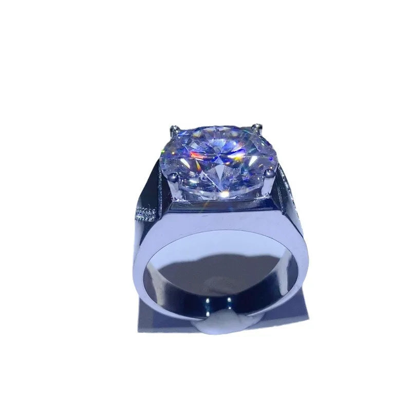Shocking Giant Diamond Luxury Oversized Ring For Men 10ct Moissanite PT950 Platinum | 10ct Luxury Diamond, Highly