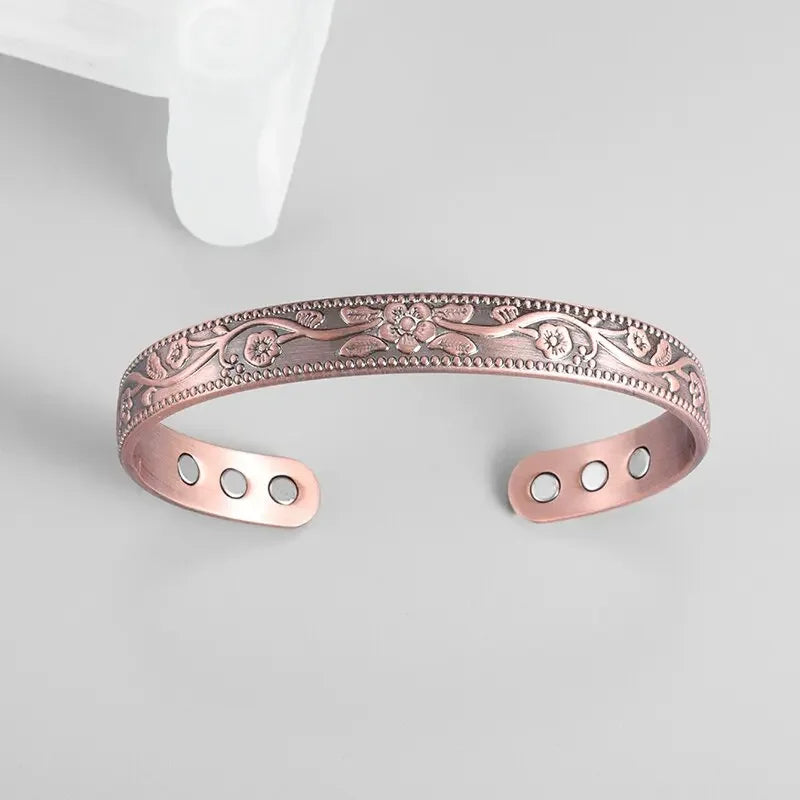 High Quality Copper Engraved Totem Magnetic Adjustable Bracelet for Men Women Joint Protection Pain Relief Biomagnetic