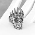 New Creative Viking Vintage Skull Ring Men's Stainless Steel Funky Ring Bicycle Boy Fashion Ghost Jewelry Gift