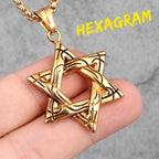 Star of David Pendant — Stainless Steel