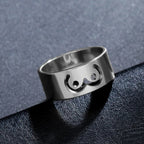 Fashionable and Interesting Eye Ring for Both Men and Women a Couple's Gift Full of Fun and Charm
