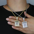 2024 New Cash Money Pendant Necklace Gold Color Iced Out Bling CZ Cubic Zirconia Dollar Sign Charm Men Hip Hop Jewelry