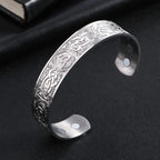 My Shape Vintage Viking Celtics Knot Bangles for Men Couple Stainless Steel Adjustable Open Cuff Bangle Bracelets