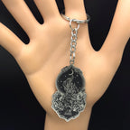 Key Silver Chain Dark Burning Church Crescent