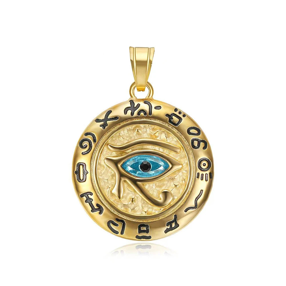 Eye of Horus Stainless Steel Pendant Necklace