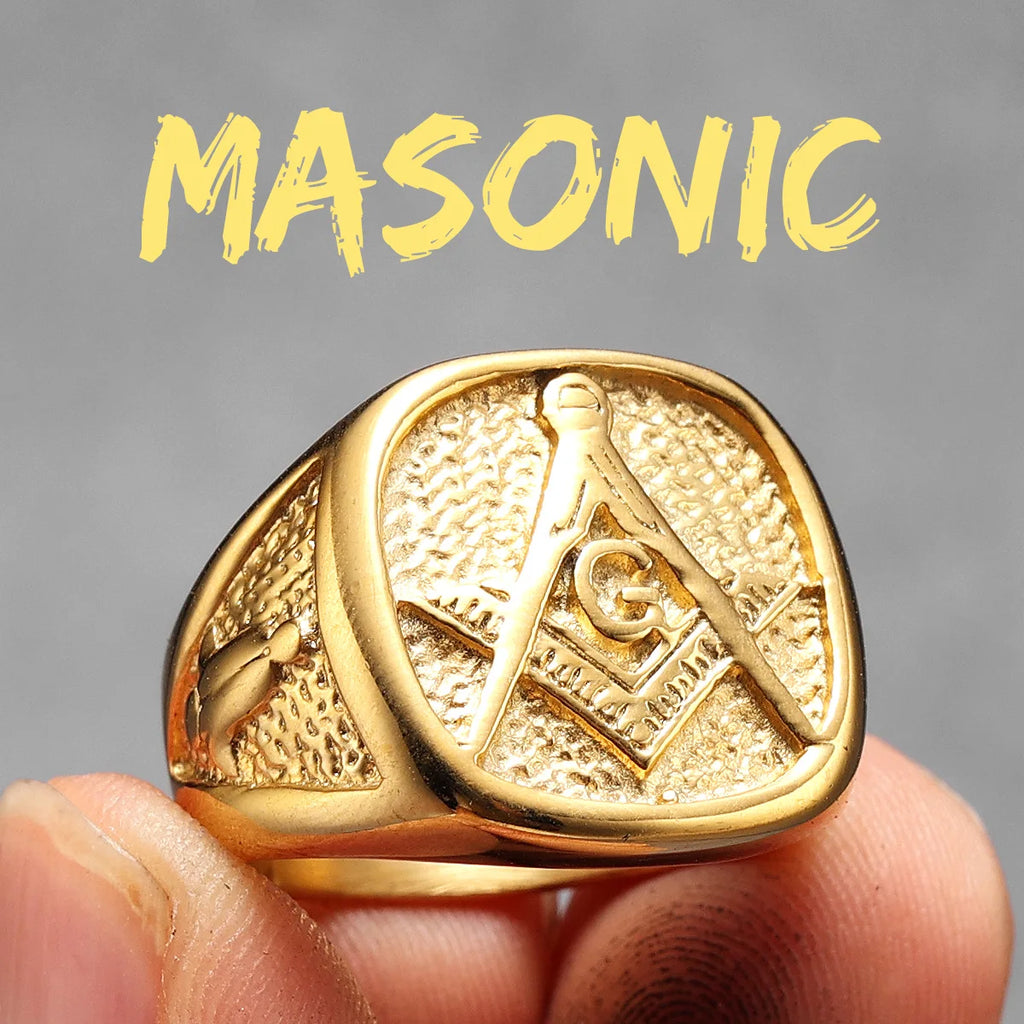 Masonic Ring — Stainless Steel