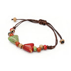 Rope Ceramic Bead Bracelet — Stainless Steel