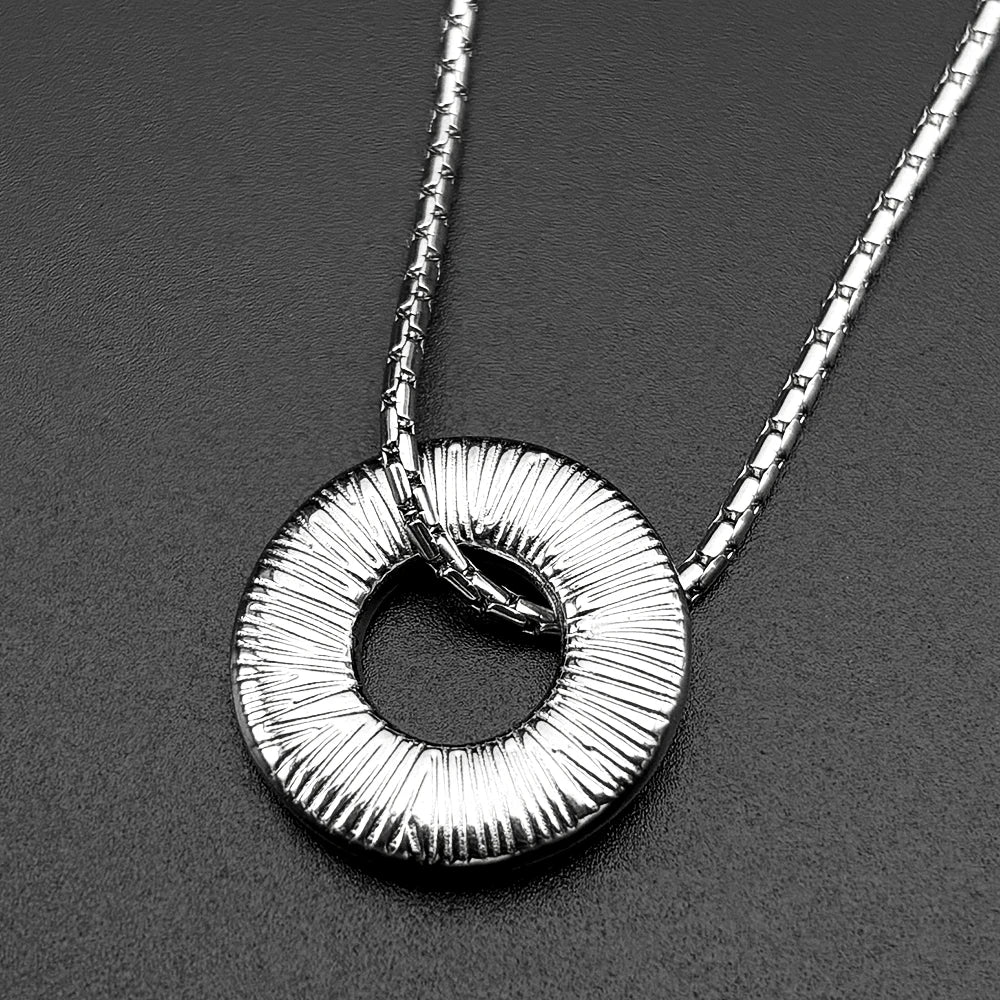 Two-Tone Pendant Israel Jewish Scripture Hebrew
