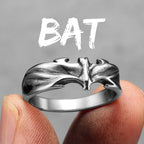 Bat Ring Black — Stainless Steel