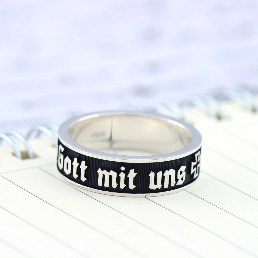 Iron Cross Germany Ring — 925 Silver