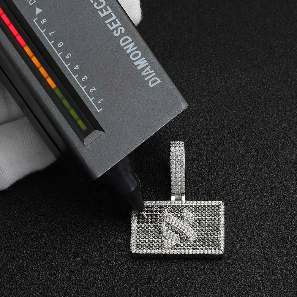 925 Silver VVS Moissanite Angel Pendant Necklace