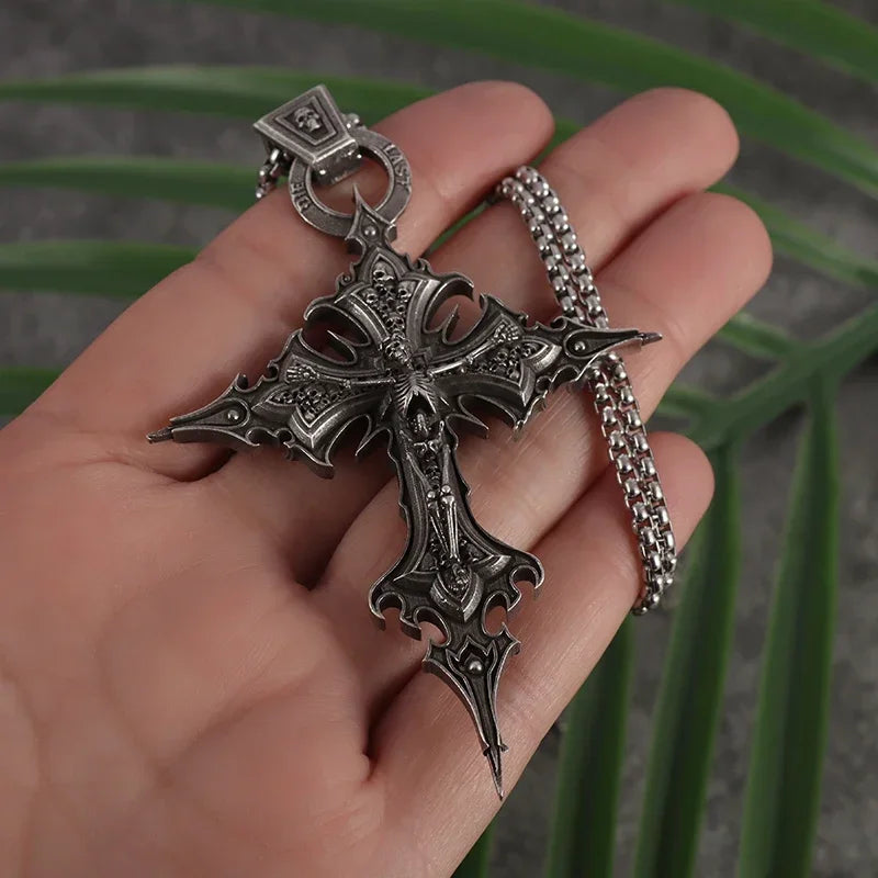 Skull Cross Pendant Necklace