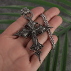Skull Cross Pendant Necklace