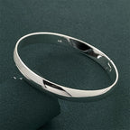 Fashion 925 Sterling Silver Woman Cuff Bracelet Open Leaf Shaped Adjustable Charm Bangle Girls Party Jewelry Christmas Gifts