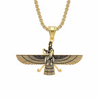 Faravahar Gold Pendant Necklace
