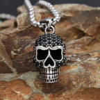 Skull Black Pendant Vintage Stone Punk