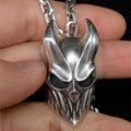 Retro Domineering Ghost Skull Pendant Necklace Men's Personalized Punk Hip-Hop Cool Halloween Jewelry Gift