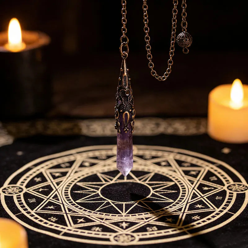 Stone Black Pendant Necklace