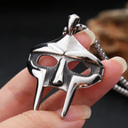 Vintage 316L Stainless Steel Mf Doom Mask Pendant Necklace Men's Punk Egyptian Pharaoh Necklaces Fashion Jewelry Gifts