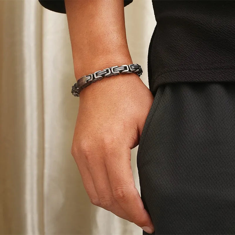 Byzantine Emperor Chain Bracelet — Stainless Steel 7mm
