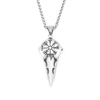 Viking Raven Stainless Steel Pendant Necklace