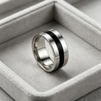 10MM Wide Trendy Stainless Steel Ring For Woman And Man Valentine's Day gift