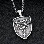 Archangel Michael Pendant — 316L Stainless Steel