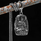 Buddha Pendant Chain Necklace — Stainless Steel