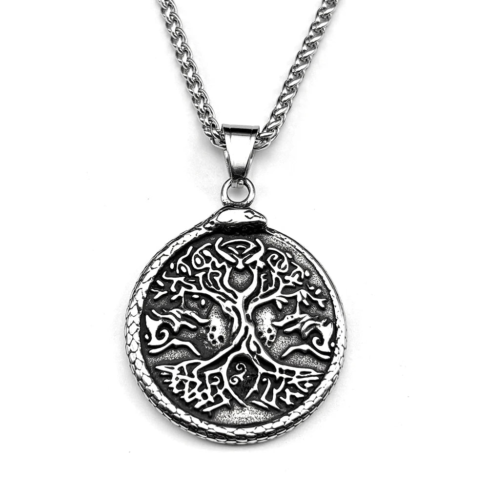 Tree Of Life Steel Pendant Yggdrasil Nordic Punk