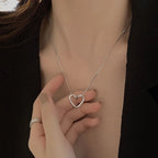 Punk Thorn Heart Pendant Necklace