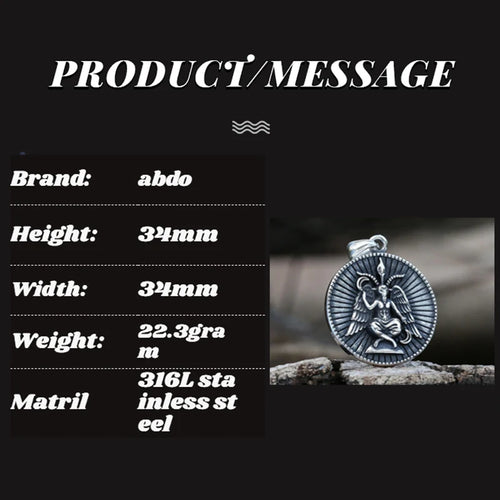 Cross Stainless Steel Pendant Necklace