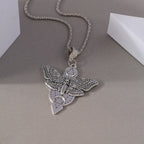Gothic Skull Love Heart Necklace for Women Men Religious Crucifix Necklaces Punk Jewelry Gifts