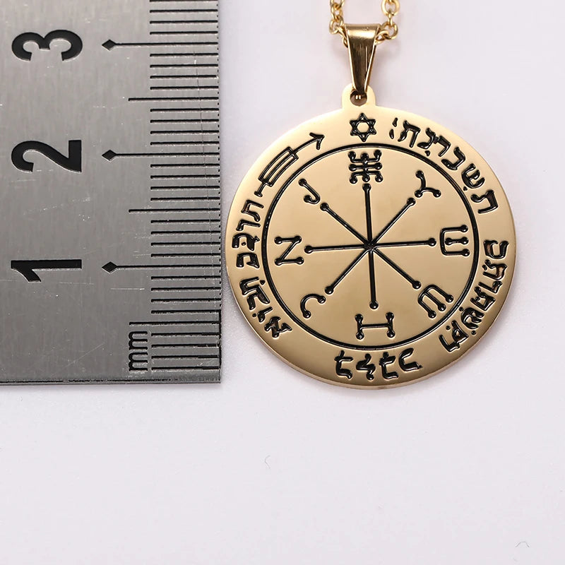 Seal of Solomon Protection Talisman Necklace — Stainless Steel