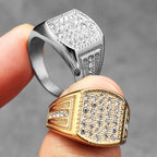 Gemstone Minimal Ring — Stainless Steel