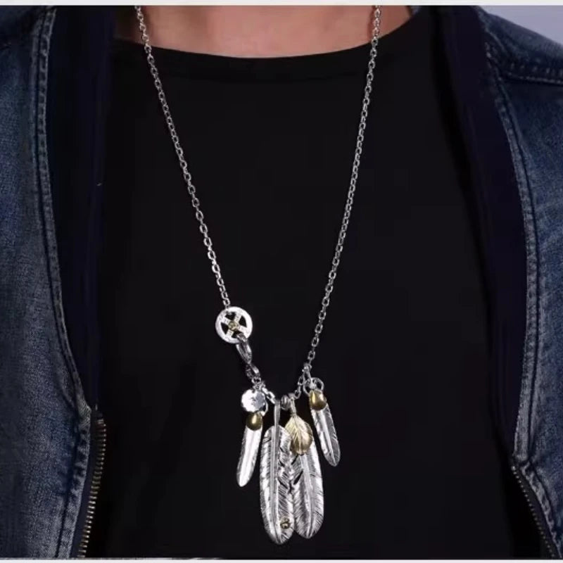 Feather Pendant Necklace