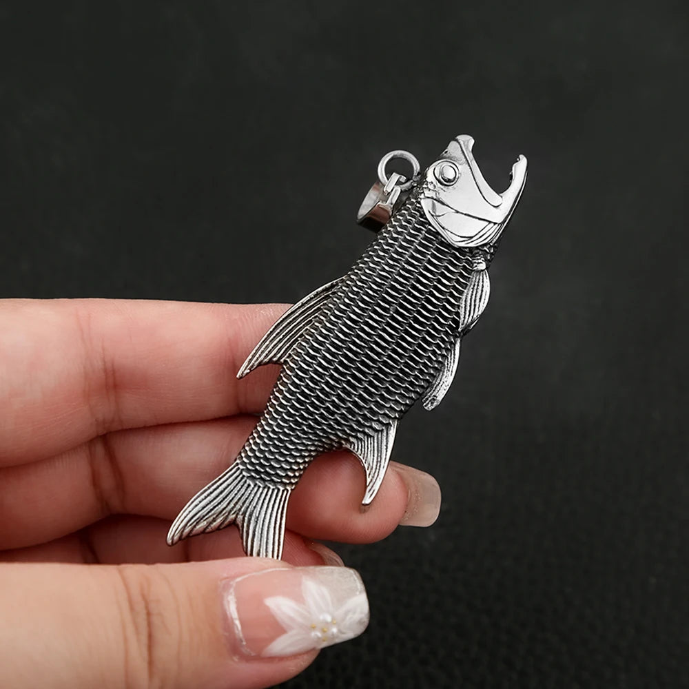 Fish Stainless Steel Pendant Necklace